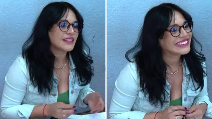 “Con mucha tranquilidad”: Karina Oliva reapareció como vocal de mesa en Santiago