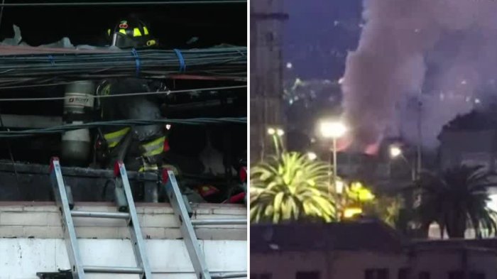 Reportan incendio en local comercial de La Reina: Tránsito se encuentra cortado