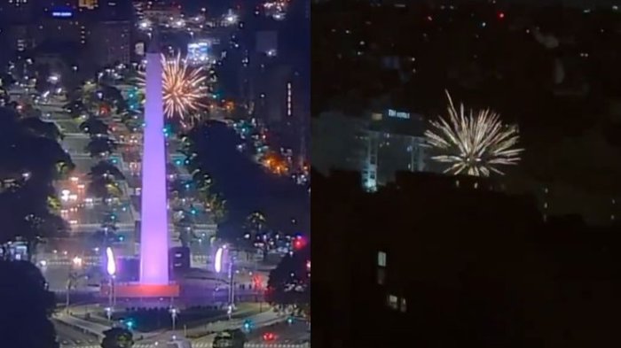 Bendita Copa Libertadores: Hinchas de River lanzan fuegos artificiales cerca del hotel de A. Mineiro