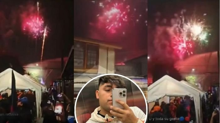 Con pirotecnia y disparos: Impactantes imágenes del velorio de barrista acribillado en La Pintana