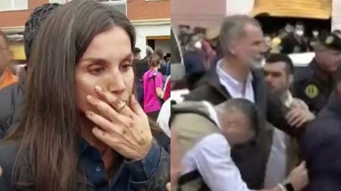 Les lanzaron hasta barro: Así fue la tensa visita de Pedro Sánchez y reyes de España a Paiporta