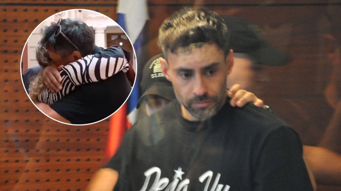 El momento en que Claudio Valdivia se entera de que Jorge Valdivia deja prisión preventiva