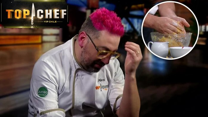 ¡Gran frustración! Alex Ortiz colapsó con complejo ingrediente en Top Chef VIP
