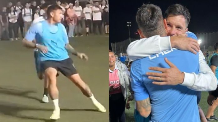 Jugando con hinchas y ex compañeros: Nicolás Castillo tuvo masiva despedida de la UC