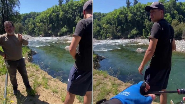 “Es propiedad privada”: Viralizan en TikTok a sujeto que expulsó a pescador mientras estaba en un río