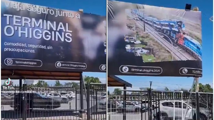 Terminal O'Higgins retira polémica publicidad relacionada con fatal choque de trenes de EFE
