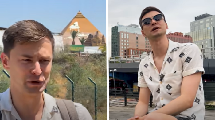 “¿Qué hace una pirámide abandonada...?”: Influencer ruso quedó perplejo con los edificios “más raros” de Santiago