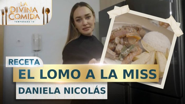 Divina Receta | El lomo de la Miss | Daniela Nicolás