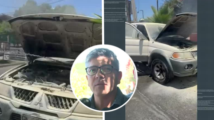 Investigan posible ataque incendiario a vehículo de alcalde electo de Cerrillos