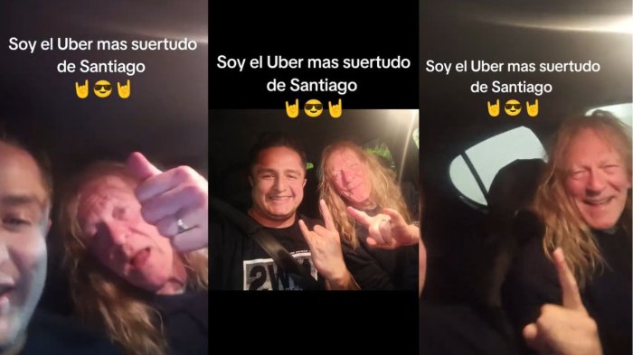 Chofer de Uber llevó a guitarrista de Iron Maiden un día antes del concierto: Le dio valioso regalo