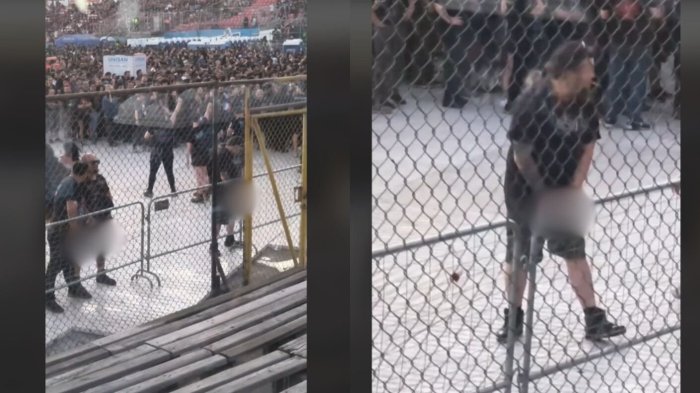 Indignación por fanáticos de Iron Maiden orinando frente a memorial en el Estadio Nacional