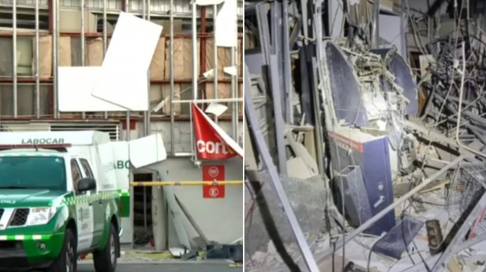 Delincuentes detonaron con gas cajero automático en La Florida: Huyeron con todo el dinero