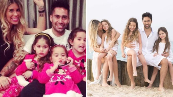 Luis Jiménez y Coté López se reunieron para celebrar la graduación de sus trillizas