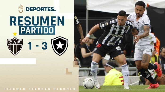 Atlético Mineiro vs Botafogo | Goles, resumen y compacto
