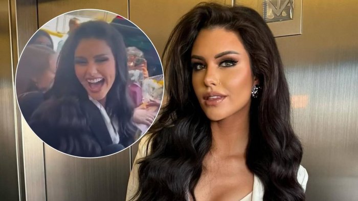 ¡Espectacular! Emilia Dides recreó su icónico grito en su llegada a Chile