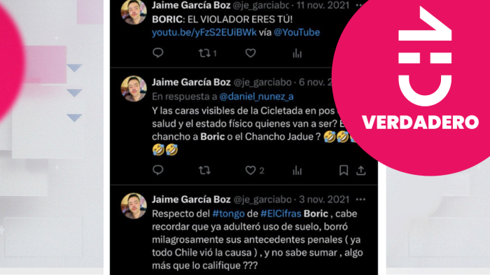 Fact Check CHV | Polémicos tweets del abogado de la denunciante contra Boric son VERDADEROS