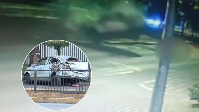 Auto voló tras impactante choque en Ñuñoa: Conductor de 18 años salió eyectado y murió en hospital