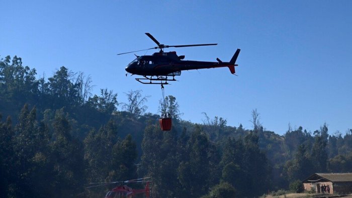 Declaran Alerta Roja en Curacaví por incendio forestal: Piden evacuar sector La Chanchería