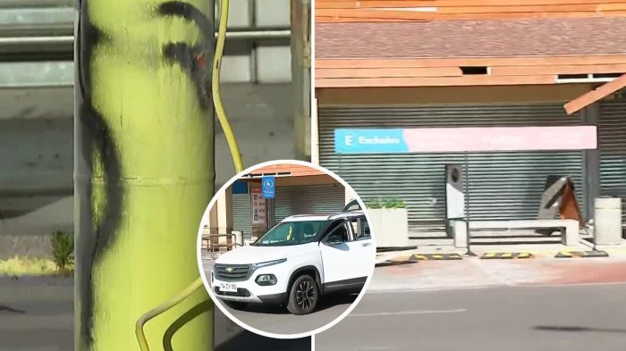 Sujetos robaron cajero automático desde supermercado en Colina: Utilizaron camioneta robada