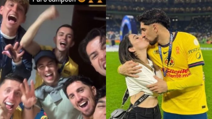 Abrazos, euforia y más: Los íntimos festejos de los chilenos tricampeones con el América