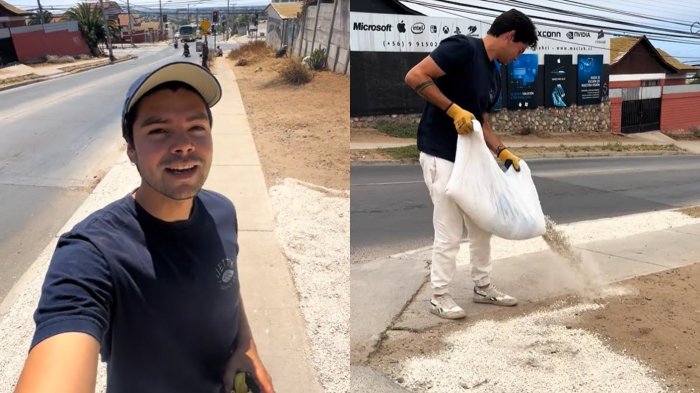 Joven tiktoker movilizó comunidad en La Serena para reparar calles: “Nunca pensé que llegaríamos...”