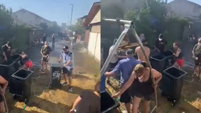 Vecinos combaten con cortafuegos: Alerta roja por voraz incendio en límite de Quilicura y Lampa