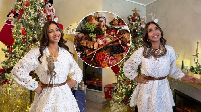 Lisandra Silva impactó con exuberante Navidad: Incluyó animales exóticos para sus hijos