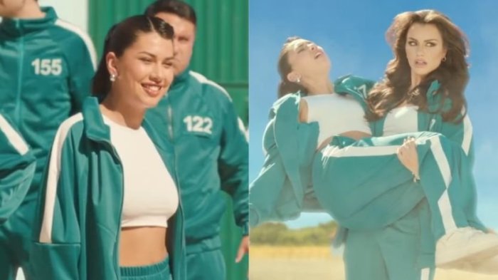 Eskarcita y Emilia Dides protagonizan spot de El Juego del Calamar: “Dos reinas contra el mundo”