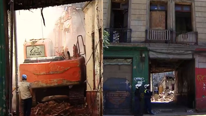 Demolieron cité en Santiago: Llevabas años tomado y hombre fue asesinado los últimos días
