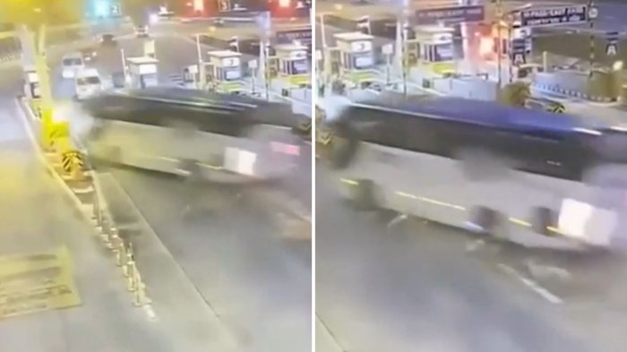 VIDEO | Impactante registro de accidente en Tailandia que dejó 33 heridos