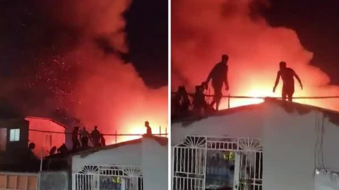 Voraz incendio deja un muerto y tres heridos en toma Dignidad de Colina