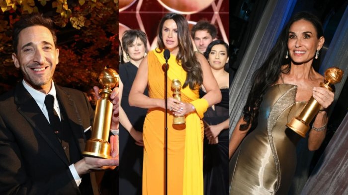 De Emilia Pérez a The Brutalist: Listado con TODOS los ganadores de los Golden Globes 2025