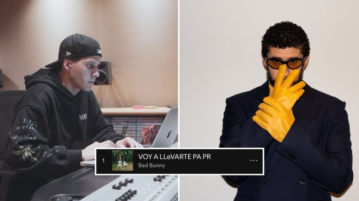 El chileno Dysbit la rompe en su colaboración con Bad Bunny: Debutó con importante hito en Spotify