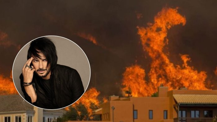 Beto Cuevas genera preocupación en medio de megaincendios en California: 