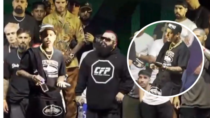 Rapero argentino se vuelve tendencia en redes tras sacar pistola durante competencia