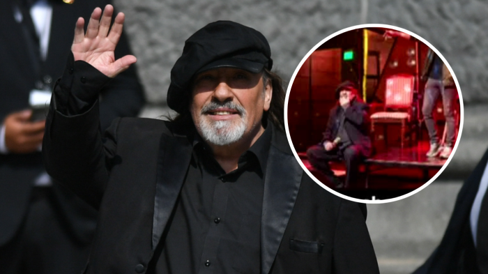 Cabizbajo al borde del escenario: Difunden foto de último show de Negro Piñera antes de ser hospitalizado