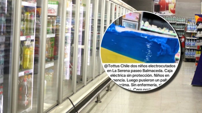 Dos menores resultaron electrocutados en supermercado de La Serena: Uno se encuentra internado