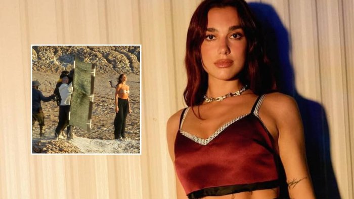 Grabando en pleno desierto: Las primeras imágenes de Dua Lipa filmando en San Pedro de Atacama