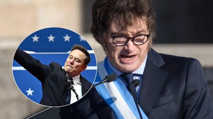Javier Milei salió en defensa de Elon Musk tras controversial gesto en toma de posesión de Trump