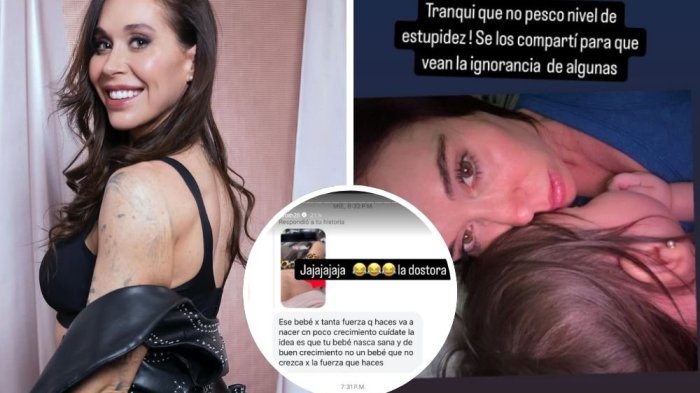 Vale Roth denunció mensaje ofensivo sobre su embarazo: 