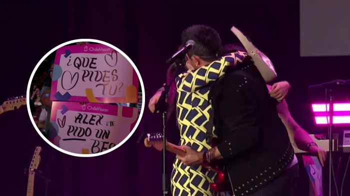 ¡Les cumplió el sueño! Álex Ubago tuvo tierno gesto con fanáticas en el Festival de Las Condes