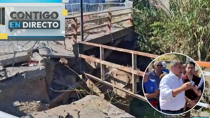 ¡Se aburrieron de esperar! Vecinos denuncian que hace dos años no reparan puente en Villa Alemana