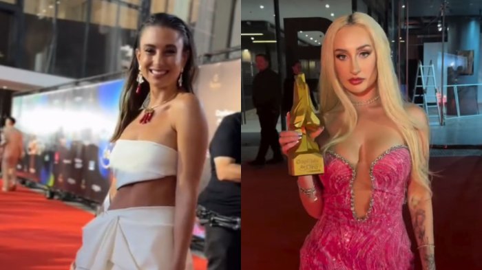 ¿Te fijaste? Tita Ureta resolvió incómodo momento con Fran Maira en los Copihue de Oro