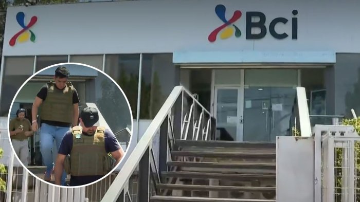 Frustran robo a sucursal bancaria en Renca: Seis delincuentes armados huyeron sin botín