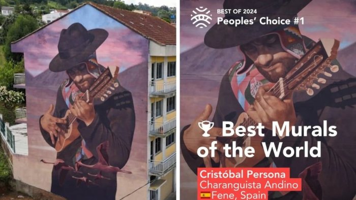 Chileno es proclamado ganador del “Mejor Mural del Mundo” tras fraude de competidores