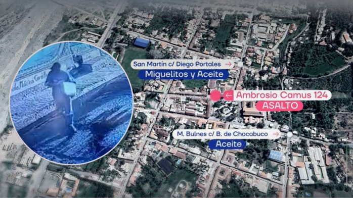 Así fue el planificado robo en Putaendo: Delincuentes arrojaron aceite y miguelitos