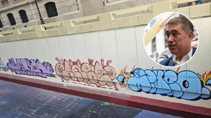 Grafiteros vuelven a rayar paredes a dos días del borrado de murales del Paseo Bandera