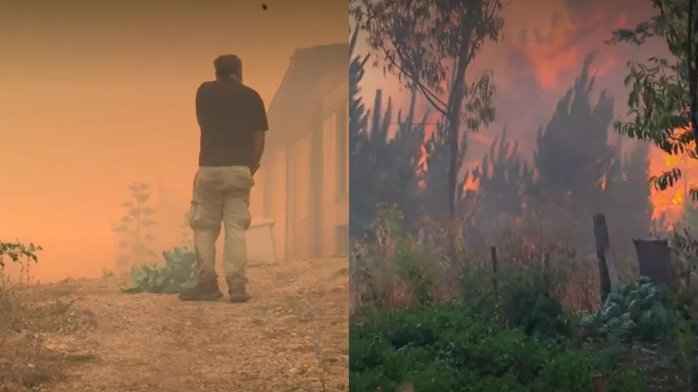 Tras reactivación de focos de incendios: Familias evacúan sectores de Galvarino