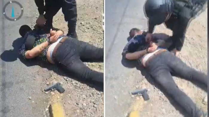 VIDEO | Dispararon a funcionarios: Violento asalto a la salida de un banco termina con balacera en San Miguel