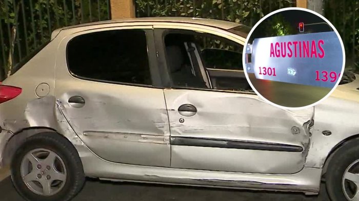 Conductor chocó cerca de La Moneda tras evadir control policial: Intentó atropellar a Carabineros